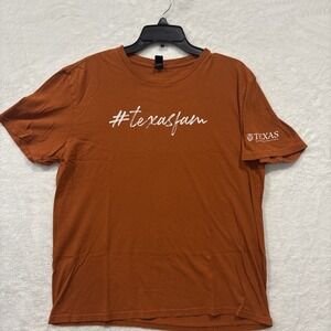 university of texas t shirt, Brand District Threads, Burnt Orange, Size Large